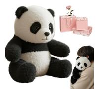Panda Plush Toys, The Pandy Emotional Healing on Demand, Realistic Panda Plush con pellicce ultra soft e design simile ad abbraccio, giocattolo emotivo realistico per il sonno calmo