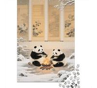 Panda Puzzle 1000 Pezzi Adulti, Cute Animal Allenamento Mentale, Attività Collettiva, Oggetto Decorativo, Idea Regalo Originale 1000pcs (75x50cm)