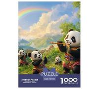 Panda Puzzle 1000 Pezzi Fun Per Adulti E Bambini Dai 12 Anni, Giochi E Giocattoli Funtivi Challenge Gift, Regalo Romantico Per Uomini E Donne 70x50cm/1000pcs