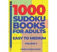 Panda Puzzle Bo 1000 Sudoku Books For Adults Easy To Medium - Volume (Tascabile)