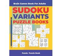 Panda Puzzle Bo Brain Games Book For Adults - Sudoku Variants Puzzle (Tascabile)