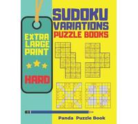 Panda Puzzle Bo Extra Large Print Sudoku Variations Puzzle Books Ha (Tascabile)