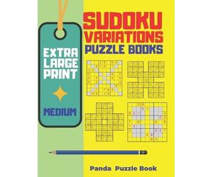Panda Puzzle Bo Extra Large Print Sudoku Variations Puzzle Books Med (Tascabile)