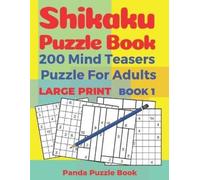 Panda Puzzle Bo Shikaku Puzzle Book - 200 Mind Teasers Puzzle For Ad (Tascabile)
