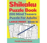 Panda Puzzle Bo Shikaku Puzzle Book - 200 Mind Teasers Puzzle For Ad (Tascabile)
