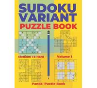 Panda Puzzle Bo Sudoku Variants Puzzle Books Medium to Hard - Volume (Tascabile)