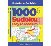 Panda Puzzle Boo Brain Games For Adults - 1000 Sudoku Easy to Mediu (Tascabile)