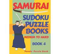 Panda Puzzle Boo Samurai Sudoku Puzzle Books Medium To Hard - Book (Tascabile)