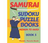 Panda Puzzle Boo Samurai Sudoku Puzzle Books Medium To Hard - Book (Tascabile)