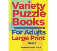 Panda Puzzle Boo Variety Puzzle Books For Adults Large Print - Book (Tascabile)