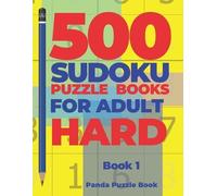 Panda Puzzle Book 500 Sudoku Puzzle Books For Adults Hard - Book 1 (Tascabile)