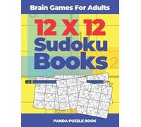 Panda Puzzle Book Brain Games For Adults - 12x12 Sudoku Books (Tascabile)