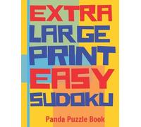 Panda Puzzle Book Extra Large Print Easy Sudoku (Tascabile)