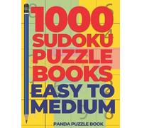 Panda Puzzle Book Noer Loekma 1000 Sudoku Puzzle Books Easy To Mediu (Tascabile)
