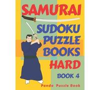 Panda Puzzle Book Samurai Sudoku Puzzle Books Hard - Book 4 (Tascabile)