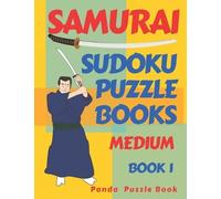 Panda Puzzle Book Samurai Sudoku Puzzle Books - Medium - Book 1 (Tascabile)