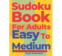 Panda Puzzle Book Sudoku Books For Adults Easy To Medium (Tascabile)