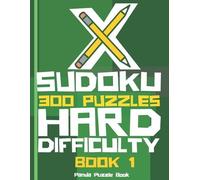 Panda Puzzle Book X Sudoku - 300 Puzzles Hard Difficulty - Book 1 (Tascabile)