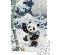 Panda Puzzle Da 1000 Pezzi, Geometria Dinamica, Attività Catartica, Opera Da Esporre 1000pcs (75x50cm)