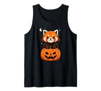 Panda Rosso Amante Animali Vampiro Zucca Halloween Ragazzi Ragazze Canotta