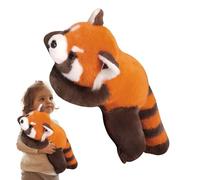 Panda Rosso Giocattolo Di Lusso - Jugu Ete Morbido Tenero, Panda Di Tessuto Grande | Animale Compagno Morbido Ju Ghetti per Bambini, Idea Regalo per Ragazze Ragazzi, Attrezzatura Iniziale Di