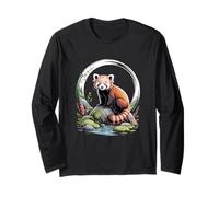 Panda Rosso himalayano - Montagna Wildlife Nature Art Maglia a Manica