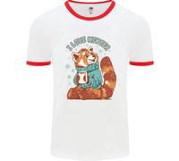 Panda Rosso i Love Inverno Uomo Ringer