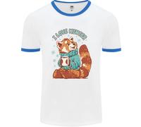 Panda Rosso i Love Inverno Uomo Ringer