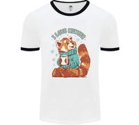 Panda Rosso i Love Inverno Uomo Ringer