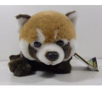 PANDA ROSSO PELUCHE LELLY L 37 CM CODA INCLUSA SERIE GEOGRAPHIC WILD PUPS