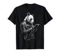 Panda Scrittura Opera d'arte Disegno Animale Stampa Motivo Panda Maglietta