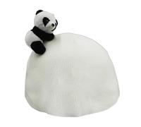 Panda Snowboard-Helmüberzug - Süße 3D Tier-Skihelmhülle | Weicher Flauschiger Flanell & Seidenstoff, Dehnbarer Universal-Bezug Für Kinder Und Mädchen, Luftgeräusche Verhindern