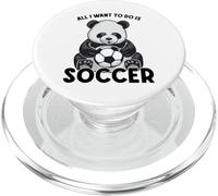 Panda Soccer Tutto quello che voglio fare è un simpatico giocatore di orsi PopSockets PopGrip per MagSafe