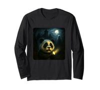 Panda Spaventoso Horror Night Torcia Halloween Ghost Maglia a Manica