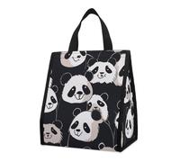 Panda Star, borsa termica per il pranzo, per donne e uomini, borsa della spesa riutilizzabile, grande borsa termica a tenuta stagna, pieghevole, portatile, per lavoro, campeggio, picnic