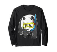 Panda Subacqueo Snorkel Immersione Maglia a Manica