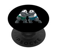 Panda Sumo Lotta Giapponese Sumo Panda PopSockets PopGrip Adesivo