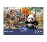 Panda SwingMaster-Level Jigsaw Puzzles for Adults Embark on A 1000-Piece Advanced And Challenging Puzzle Games Journey - Positioned As The Ultimate Gift Jigsaw Puzzles for Adults And Kids Age 12 Year