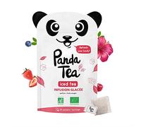 Panda Tea Detox Infuso Freddo Ibisco e Frutti Rossi | Tisana ai Frutti Rossi | Tè Freddo | Ideale per la Detox Estiva e l’Idratazione | Biologico Certificato | 28 Bustine