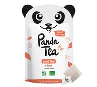 Panda Tea - Ice Tea Detox, Tè Freddo, Infuso da Preparare a Freddo - Gusto Pesca, Ibisco e Vaniglia - Certificato Biologico - 28 Bustine in Cotone - Idea Regalo per Donna e Uomo, Compleanno