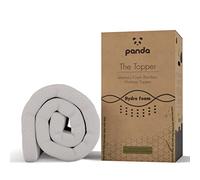 Panda The Topper - Coprimaterasso in memory foam infuso con gel (idrofoam) in bambù, Bambù, bianco, Piccolo doppio | Small Double: 190 x 120 x 5 cm