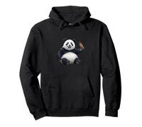 Panda Tordo Migratore Americano Uccello Biologo Animale Felpa con Cappuccio