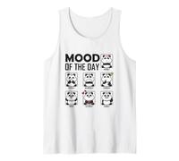 Panda Umore del Giorno Divertente Giorno Della Settimana Emozione Kawaii Carino Canotta