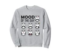 Panda Umore del Giorno Divertente Giorno Della Settimana Emozione Kawaii Carino Felpa