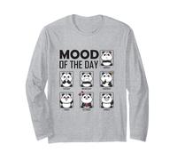 Panda Umore del Giorno Divertente Giorno Della Settimana Emozione Kawaii Carino Maglia a Manica