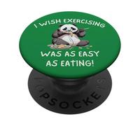 Panda Vorrei esercitare era facile come mangiare esausto divertimento PopSockets PopGrip Adesivo