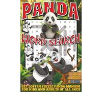 Panda Word Search: Easy To Read Print With 50+ Puzzles About Pandas, Wildlife, Nature, And More | 6x9 inch, 110 pages | Gift For Holidays, Vacations, and Spare Time