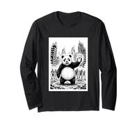 Panda Zombie Apocalisse Fumetti Selfie Maglia a Manica