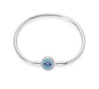 Pandach Braccialetto da Donna con chiusura a cuore Argento Sterling 925 meraviglioso gioielli in argento elegante idea regalo per donne alla moda