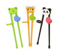 PandaEar 3 paia di bacchette da allenamento per bambini piccoli, bacchette per imparare per principianti, bacchette per bambini, bastoncini da tritare per bambini